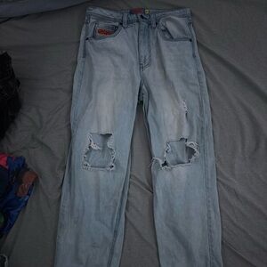 Empyre Light Blue Distressed Relaxed Jeans